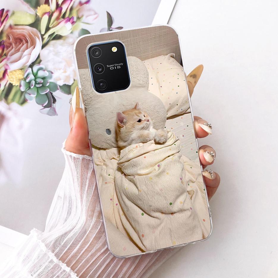 For Samsung Galaxy S10 Lite Case SM-G770F Luxury Butterfly Tree Painted Cover Soft Silicone Phone Case For Samsung S10 Lite Bags