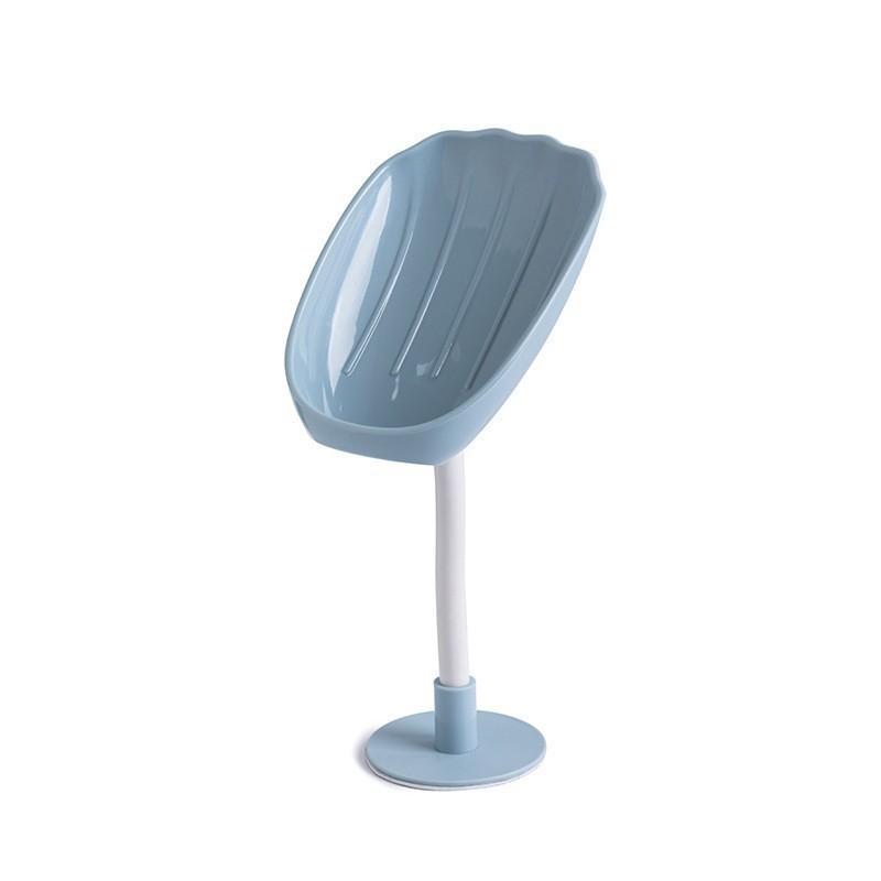 No-Drilling Soap Rack Wall-Mounted Soap Holder - Shell-Shaped Soap Rack, Drainage Soap Tray, Household Bathroom Soap Storage Rack