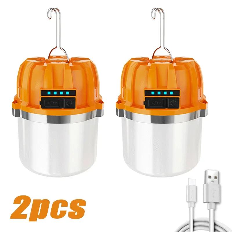 200W Portable LED Camping Light 3 Modes Lighting USB Rechargeable Tent Lamp Outdoor Waterproof Camping Hiking Night Lantern
