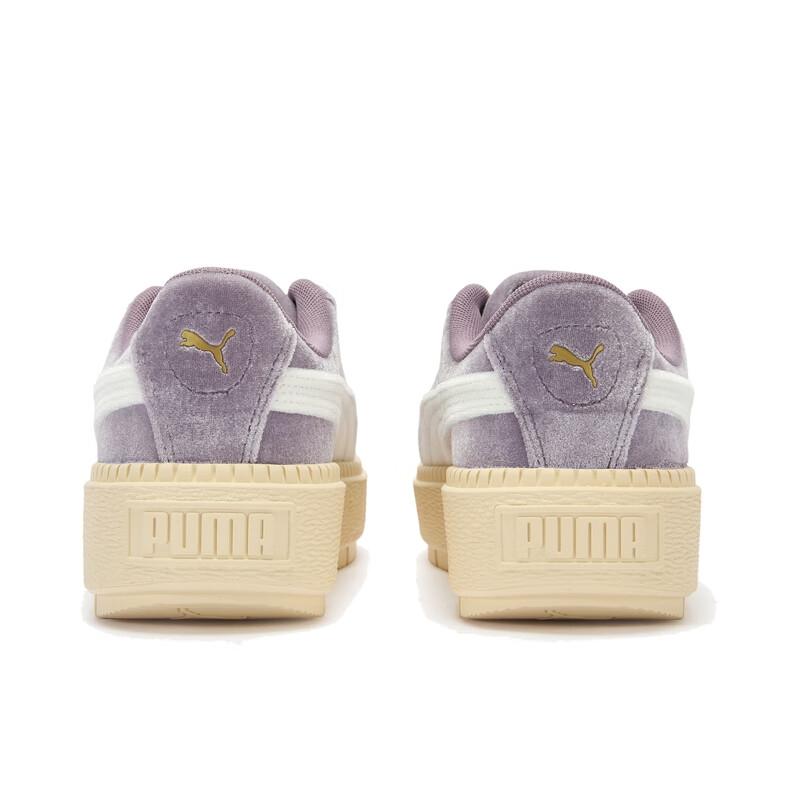 Puma Platform Abrasion Resistant Low Top Skateboard Shoes Women's Purple 406752-04