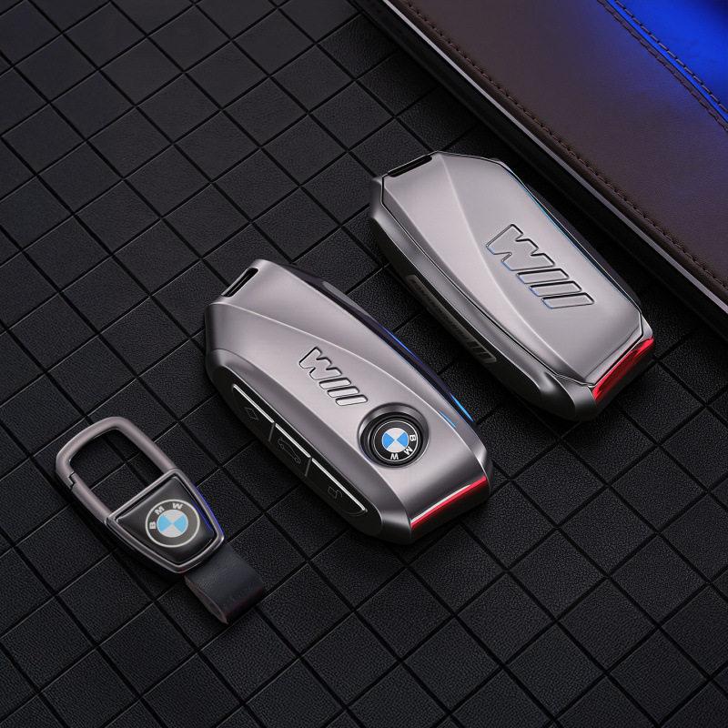 Zinc Alloy Leather Car Key Case Shell Cover For Bmw F20 G20 G30 X1 X3 X4 X5 G05 X6 X7 G11 F15 F16 G01 G02 F48 Auto Accessories RR8