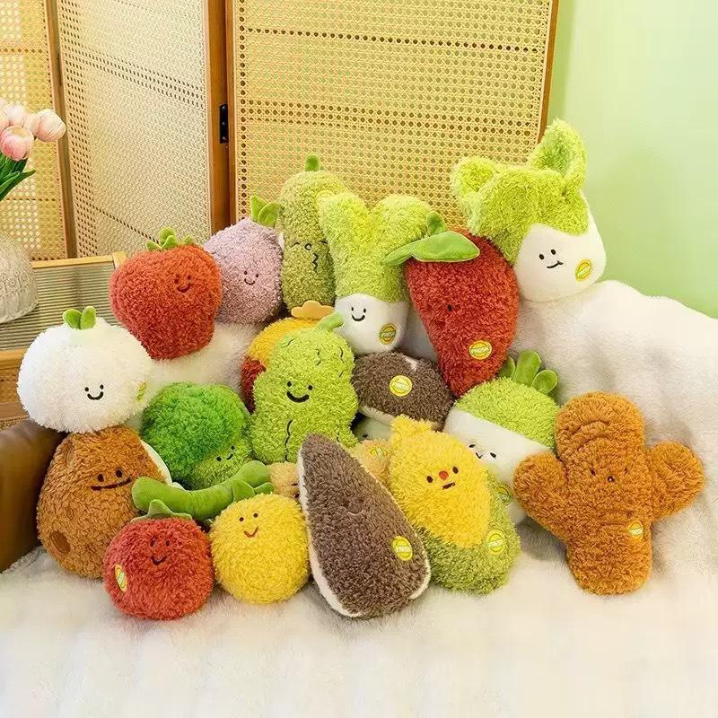 Fruit Series Plush Toys: Pineapple, Strawberry, and Watermelon Dolls for Wedding Toss