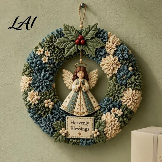 Baumstocher Kunstkranz DIY Weihnachts-Kit 3D Stoff Nikolaus Schneemann Elch Set Feiertags-Haustürdeko Bastelartikel Weihnachten