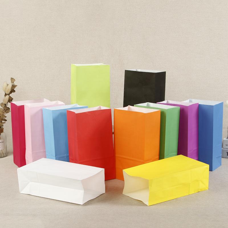 10/20/50pcs Paper Candy Bags Food Packaging Paper Bag Gift Bags Baby Shower Birthday Wedding Party Decoration Paper Craft Bags