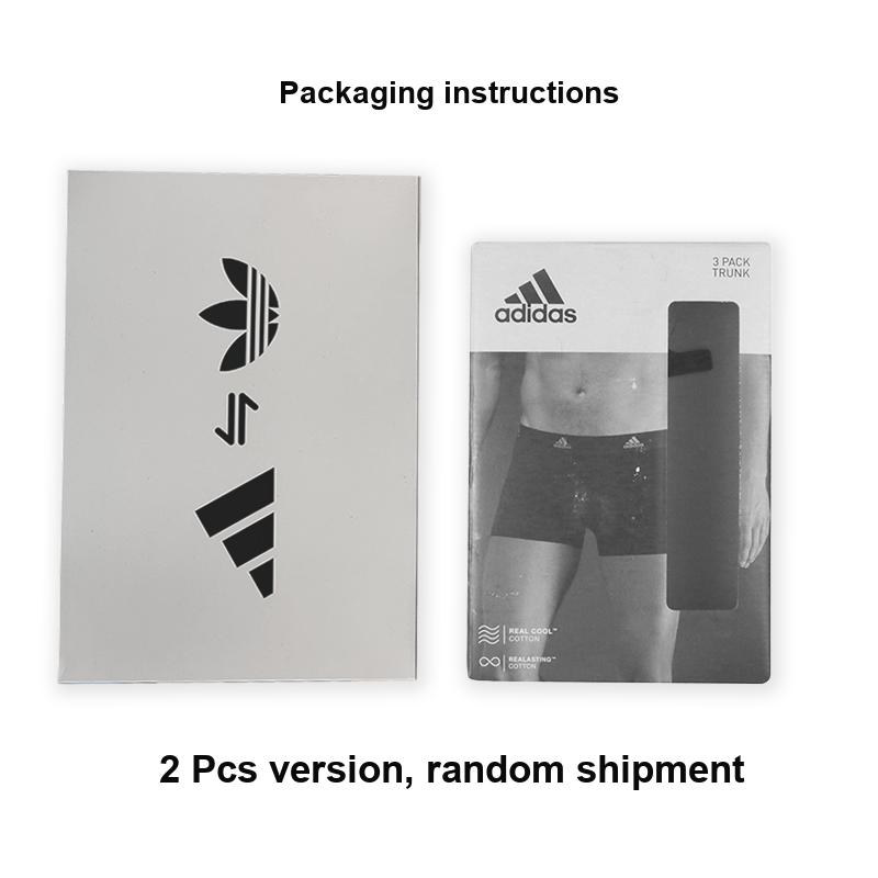 Adidas Letter Quick-Dry Boxer Briefs 3-Pack Men Underwear Black 4A1M02-000