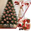 26 Letter Christmas Ornaments Set, 2D Hanging Decorations, 0.33 Thick
