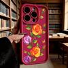 Colorful Roses with Butterflies Phone Case for iPhone 17 16 15 14 13 12 11 Pro Max Plus Anti Scratch, Gel Flexible Protective