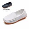 Hotestnewestchildren'S Shoes Pu Beef Tendon Soft Bottom Nonslip Comfortable Boys Girls Slipon Shoes Light Leather Shoes Wholesale