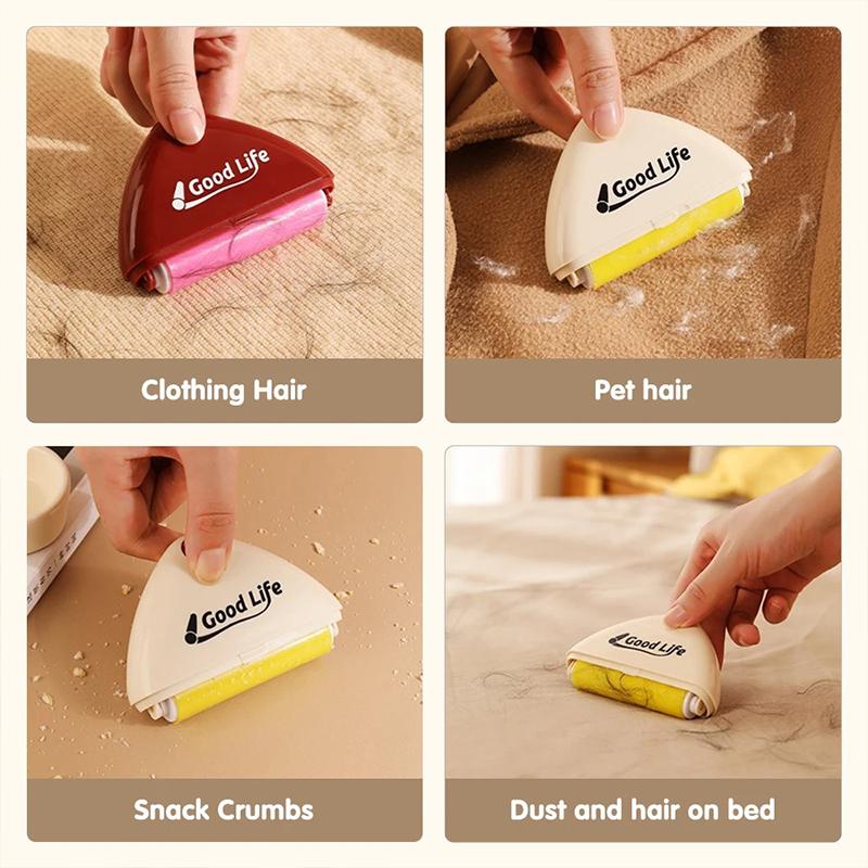 Mini Portable Lint Roller Reusable Washable Sticky Remover for Clothes Pet Fur Cleaning Tool for Home and Travel Use