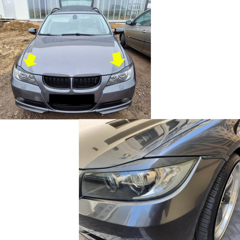Для BMW Аксесуари 3 серії E90 E91 320i 330i Фара Брови Повіки 2005 2006 2007 2008 2009 2010 2011 Седан / Touring