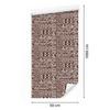 Polynesian Geometric Pattern Orange Wallpaper 50x1000