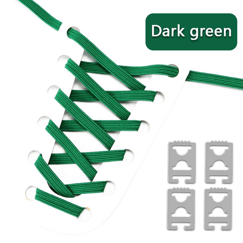 1 Pair Elastic No Tie Shoe Laces Anchors Flat Shoelace Lock Clip for Adults and Kids Tieless Shoelaces for Sneakers