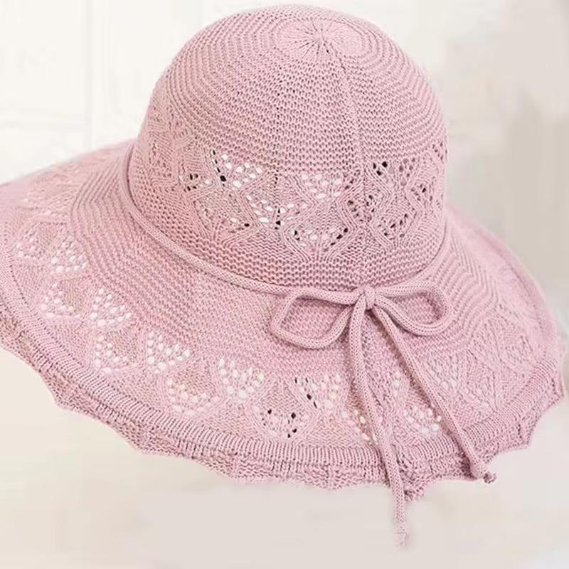 Foldable Hat Summer Women s Sunshade Fisherman Hat Korean Style Sun Protection Middle-Aged Large Brim Beach Cool розовый