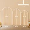 Wedding Arch Frame Set, Metal Balloon Arch Stand Set, Balloon Arch Stand Set for Birthday Party, 2.2, 2, 1.8 m White
