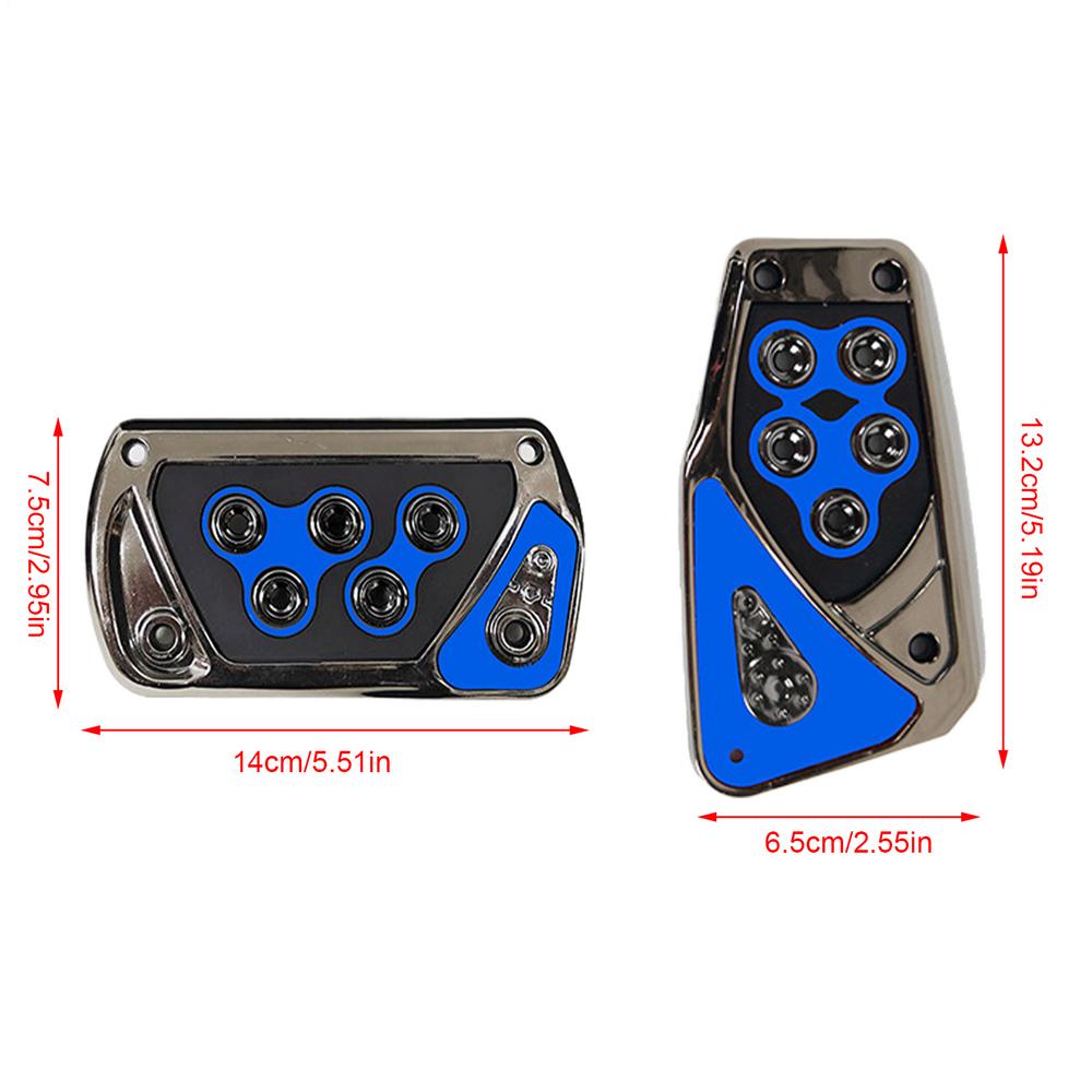 Anti-Slip 2pcs Set Car Foot Brake Pedals Cover Fuel Gas Foot Pad Set Kit Universal Car Pedal Covers Kits For Car Modification