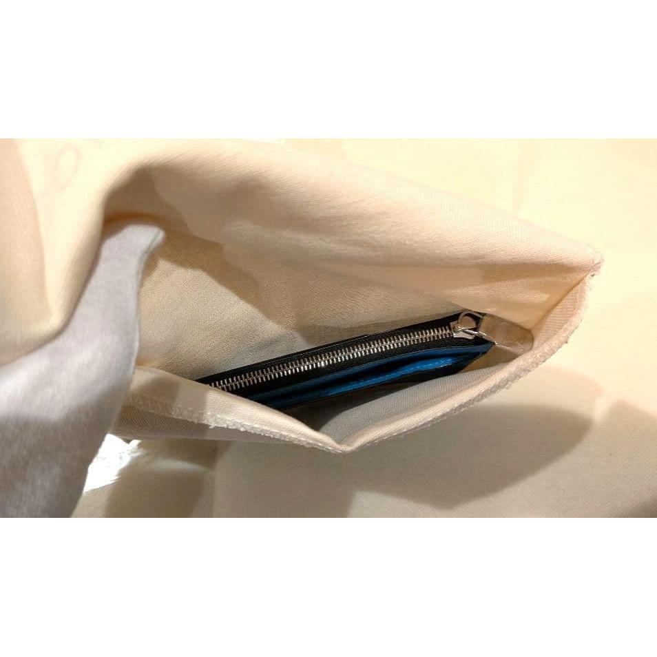 Used Louis Vuitton Monogram Taigarama Blue Coin Case