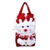 Christmas Gift Bags with Design, Linen Candy Bags with Santa Hat for Holiday Decor and Party Favors