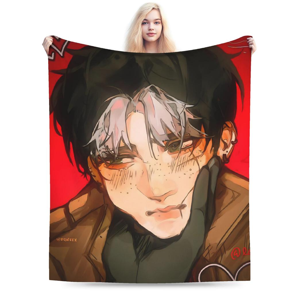 Jason Todd Coral Fleece Plush Throw Blanket Comics Superhero Blanket for Bed Office Lightweight Thin Plush Thin Quilt