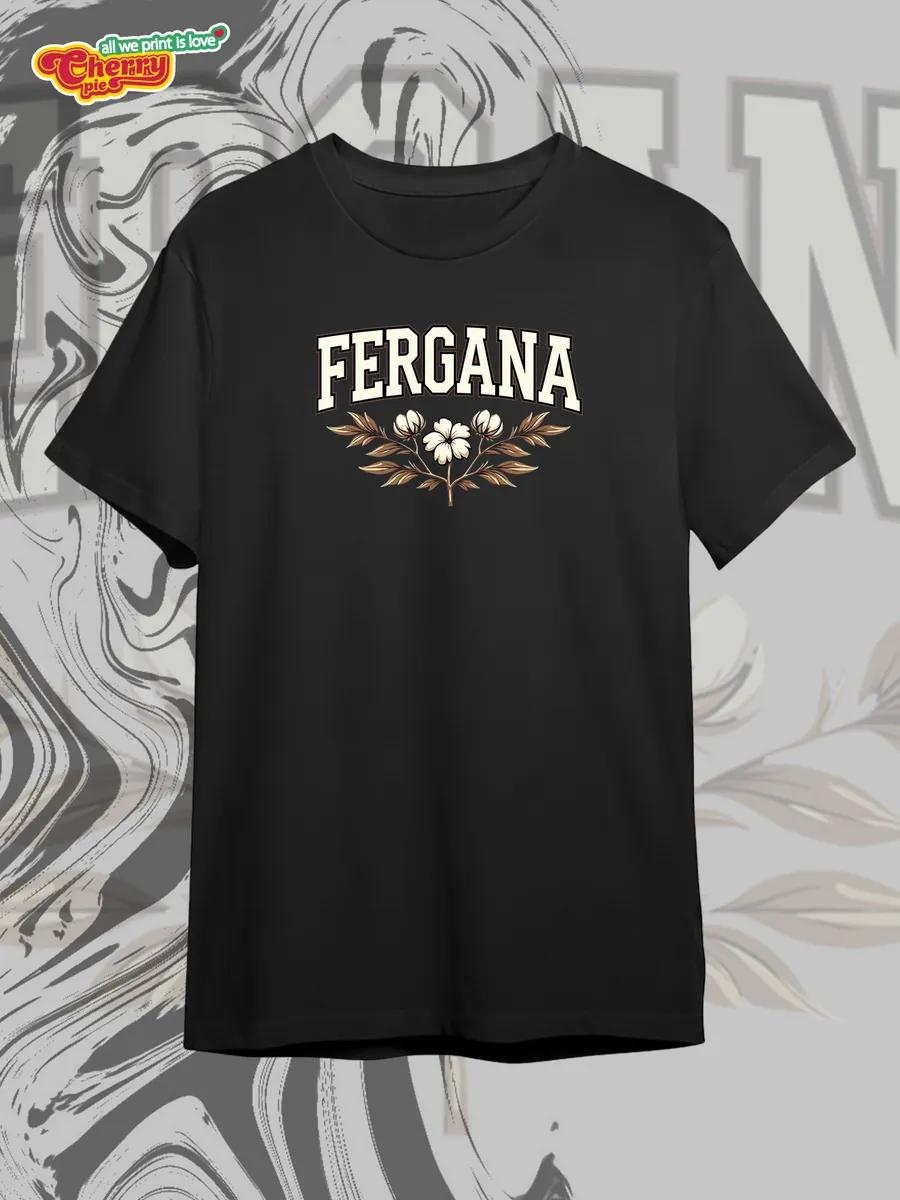 Black T-shirt with anime burger print L