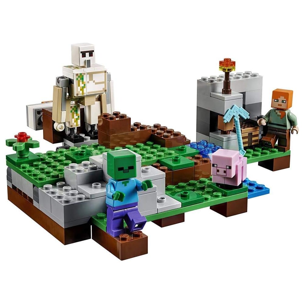 Lego Minecraft 21123 Iron Golem Building Set with Minifigures and Accessories