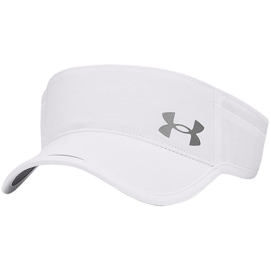 Under Armour Вышитый логотип Полиэстер Шляпа от солнца Женские шляпы Белый 1361543-100 OSFM