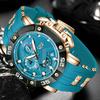 Fashion Silicone Watch For Men Military Sports Waterproof Men's Quartz Wristwatches Casual Quartz Chronograph Montre Homme