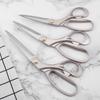 Inch Household 9 8 10 Stainless Steel Tailor Scissors Alloy Handle Flat Tooth Dressmaking Sewing Pu Leather Fabric Craft Shear