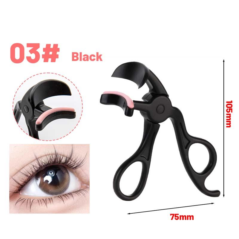 

Эффективные щипцы для завивки ресниц без бортиков, с мягкими силиконовыми/резиновыми подушечками Black # 03
