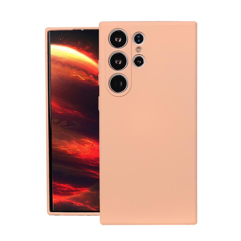 Samsung A17S24Ultra liquid silicone mobile phone case Samsung S23 lens all-inclusive soft case anti-drop protective case