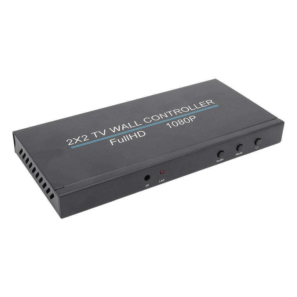 2x2 HD Multimedia Interface Video Wall Controller 4K 30HZ TV Wall Controller with Remote 180 Degree 