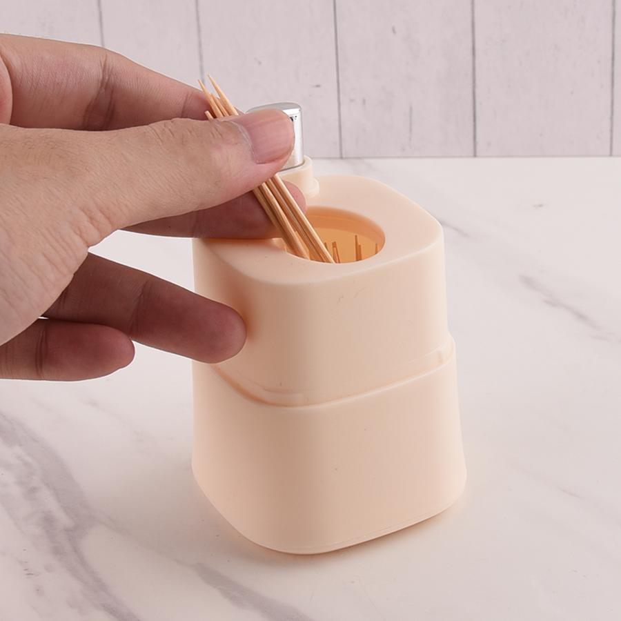 Originality Toothpick Holder Dispenser Pop-Up Automatic Thickening Toothpicks Container For Home Kitchen Restaurant