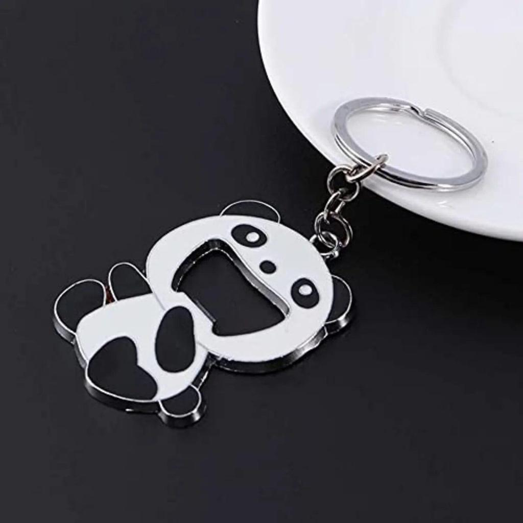Cute Pand Bottle Opener Keychain Beer Soda Beverag Bottle Opener Keyring ,Gift for Christmas and Birthday
