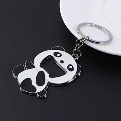 Cute Pand Bottle Opener Keychain Beer Soda Beverag Bottle Opener Keyring ,Gift for Christmas and Birthday