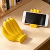 Stojak na telefon w kształcie banana Uroczy stojak, Zabawny uchwyt na biurko, Wytrzymały uchwyt na urządzenie mobilne drukowany 3D, Kreatywna ozdoba biurkowa, Redukcja stresu