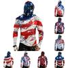Long Sleeve Hooded Shirt with Face Covering Lightweight Breathable Fabric Sun Pullover for Outdoor Activities