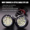 X-STYLE LED Daylight, Eagle Eye, Ice Blue, Spotlight, 0.9 Inches (22 Mm), 12 Row