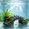 Non-Toxic Fish Accessories Aquarium Bridge Ornament, Arch Miniature Tank Decor, Resin Landscape Decor Mini Model for Terrarium, Fairy Garden