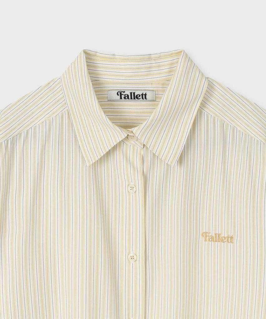 FALLETT Small Story Logo Striped Shirt Yellow