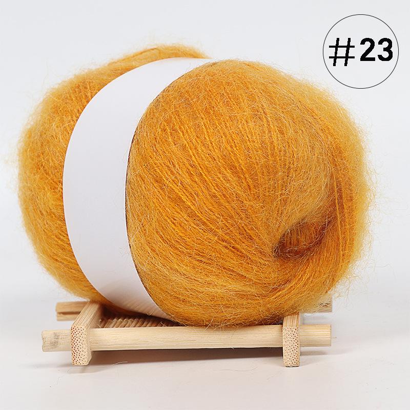 5Pcs Baby Mohair, Hand-woven DIY Sweater Scarf Thread Baby Thread Fine Wool