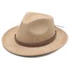 New Suede Denim Hat Brown Diamond Strip Decorative Hat Carnival Party Flash Diamond Western Jazz Hat Top Hat