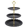 Three-Tier European Dessert and Snack Stand – Plastic Fruit, Cake, and Candy Display Plate for Weddings and Parties