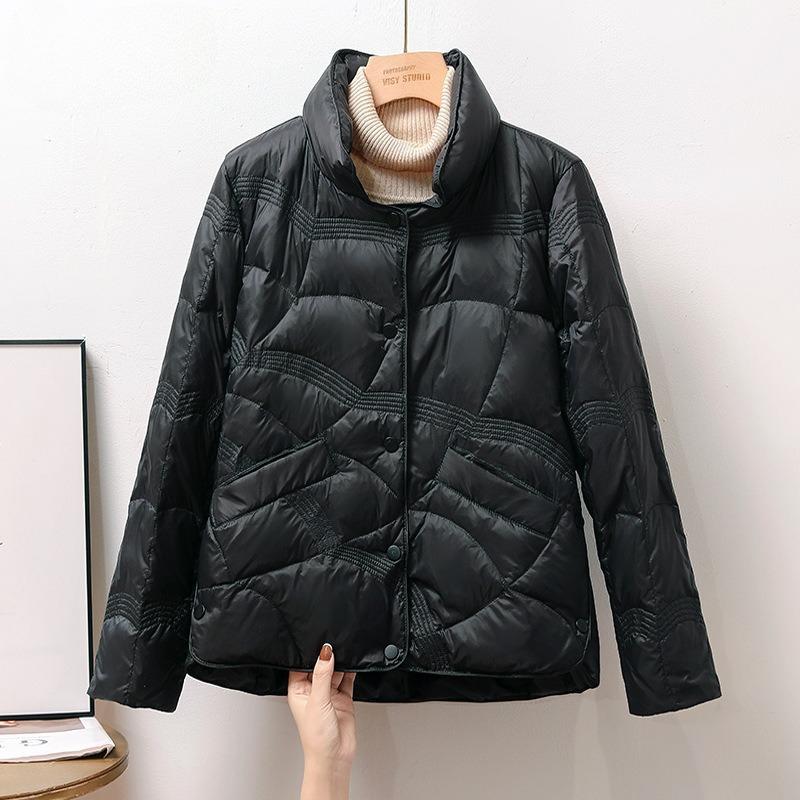 Vinter Damekort jakke, Lett, Enkel, Varm, Komfortabel og Allsidig