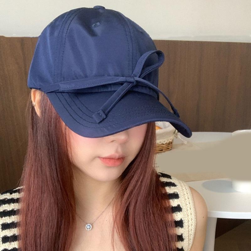 Balletcore Bow Breathable Baseball Hat Girl Adult Sports Hat Outdoor Activity