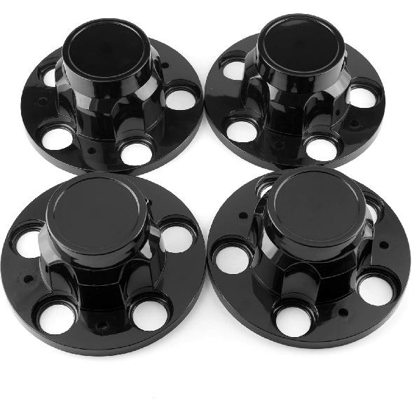 

RTRHINOTUNING 4PCS 171mm Wheel Center Caps Compatible with Jimmy 10 Van 20 Van Suburban 15649148 15649141 Black Hub Caps чорний