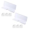 Universal Tablet Dock Acrylic Wall Mount Holder, Mounted Smartphone Stand, Kitchen Cable And Charging Hole Organizer for Living Room Office