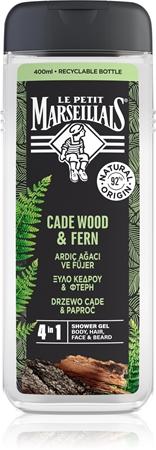 

Le Petit Marseillais Cade Wood & Fern 4 в 1 гель для душа TU прозрачный