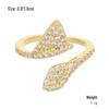 Kenjie Gold-Plated Copper Zircon Women's Adjustable Ring - Stylish Autumn/Winter Design