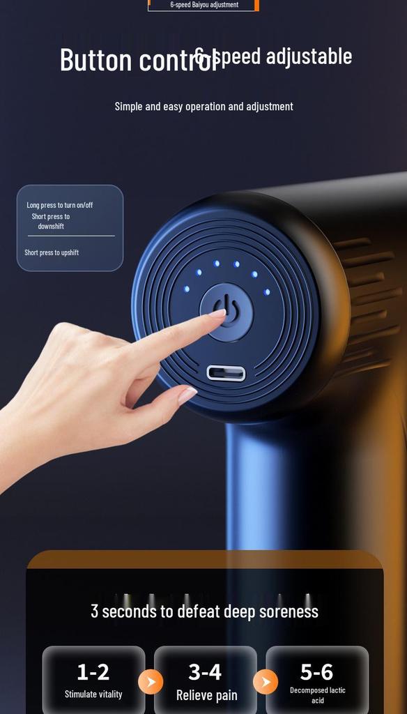 Mini Professional Grade Multi-Ball Portable Fascia Gun Massager