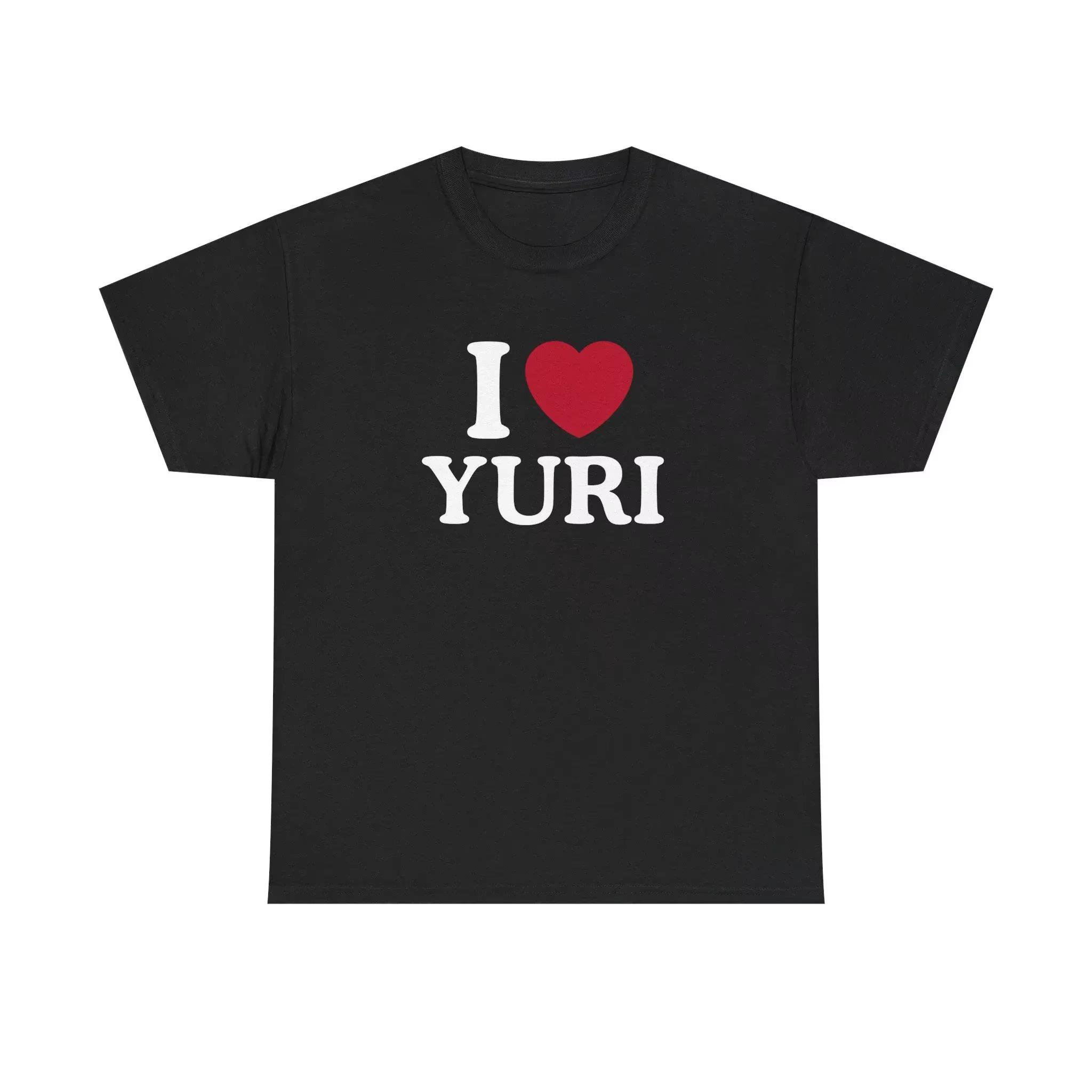 

Retro I Love Yuri Shirt GL Graphic Tshirts for Fan Gift Highquality Unseix Sportswear Clothing Top S
