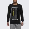 Adidas Neo Favorite Sweatshirt with Sports Running Print and Stripes Men Sweatshirt Black DM2186